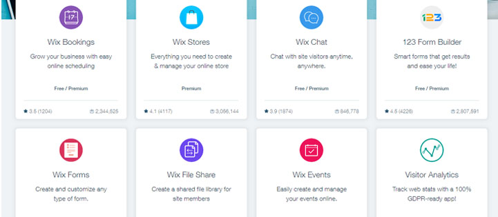 Weebly vs Wix Apps