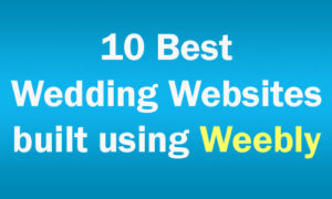 Weebly Wedding Website